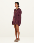 Summi Summi Button Up Dress in Kina Pinstripe