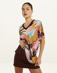 Summi Summi Wonderland V Neck Mesh Tee