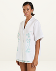 Summi Summi Collared SS Shirt in I Heart U // LAST ONES M L