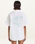 Summi Summi Collared SS Shirt in I Heart U // LAST ONES M L