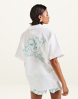 Summi Summi Collared SS Shirt in I Heart U // LAST ONES M L