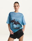 Summi Summi Double Dolphin Tee in Blue