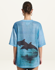 Summi Summi Double Dolphin Tee in Blue