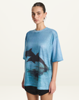 Summi Summi Double Dolphin Tee in Blue
