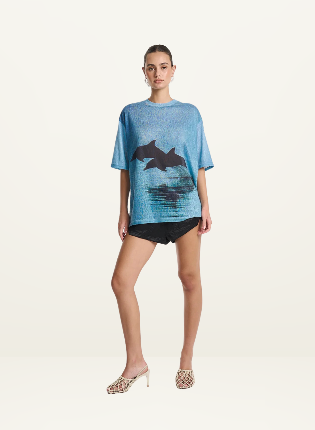 Summi Summi Double Dolphin Tee in Blue
