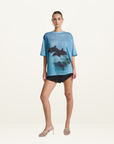 Summi Summi Double Dolphin Tee in Blue
