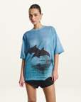 Summi Summi Double Dolphin Tee in Blue
