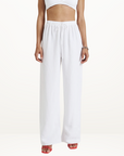 Summi Summi Elastic Waisted Pant in WHITE