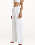 Summi Summi Elastic Waisted Pant in WHITE