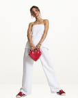 Summi Summi Elastic Waisted Pant in WHITE