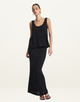Summi Summi Knit Maxi Skirt in Black