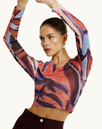Summi Summi LS Off Shoulder Top in Bordeaux