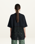 Summi Summi Lace Panel Tee in Black
