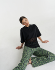 Summi Summi Lace Panel Tee in Black