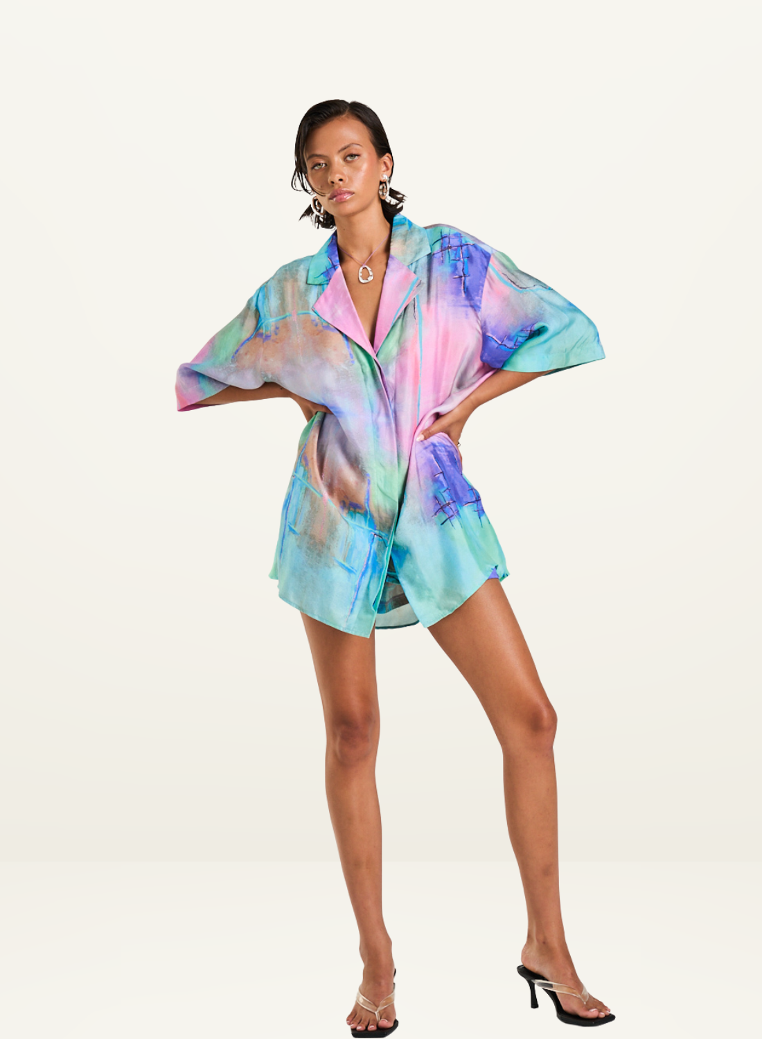 Summi Summi Luka Shirt Dress in H20