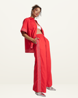 Summi Summi Sig Linen Pant in SCARLET SUMMI