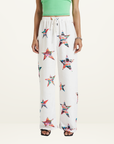 Summi Summi Star X Lovers Elastic Waist Pants in WHITE