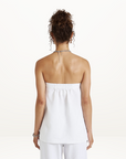 Summi Summi Strapless Shift Top in WHITE