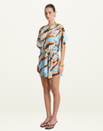 Summi Summi Tie Front Dress in Zanzibar