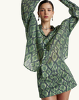 Summi Summi Viper Sheer Shirt in Viper