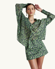 Summi Summi Viper Sheer Shirt in Viper