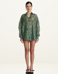 Summi Summi Viper Sheer Shirt in Viper
