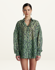 Summi Summi Viper Sheer Shirt in Viper