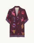 Summi Summi Zodiac Button Up SS Shirt in ZODIAC PRINT