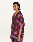 Summi Summi Zodiac Button Up SS Shirt in ZODIAC PRINT