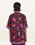 Summi Summi Zodiac Button Up SS Shirt in ZODIAC PRINT
