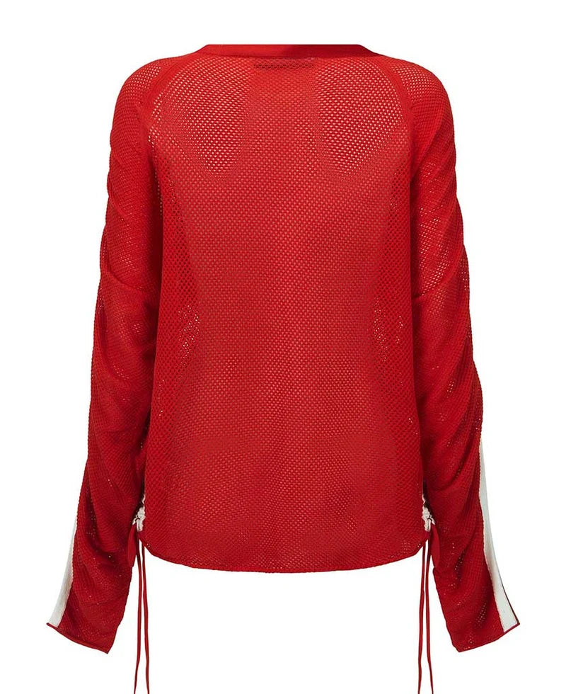 Nagnata Downtown Mesh Jersey in Poppy