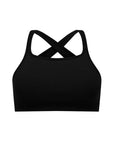 Nagnata Cross Back Wool Bralet in Black