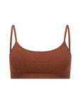 Nagnata Textured Ballet Wool Bralet in Clay