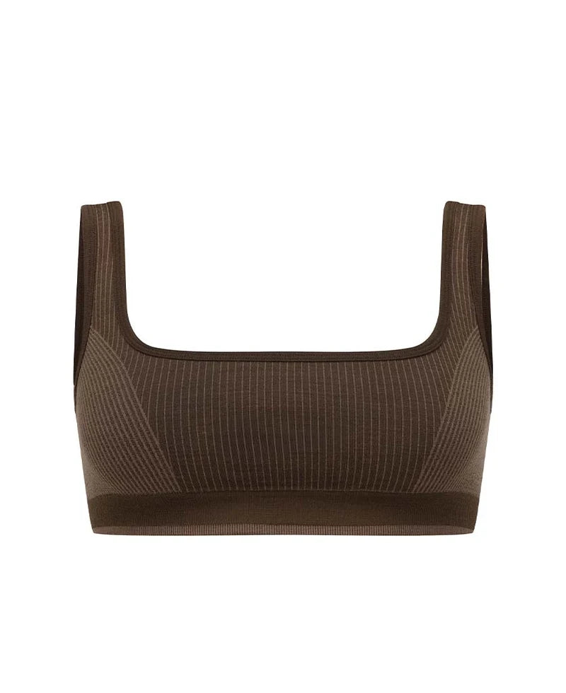 Nagnata Classic Wool Bralet in Bark