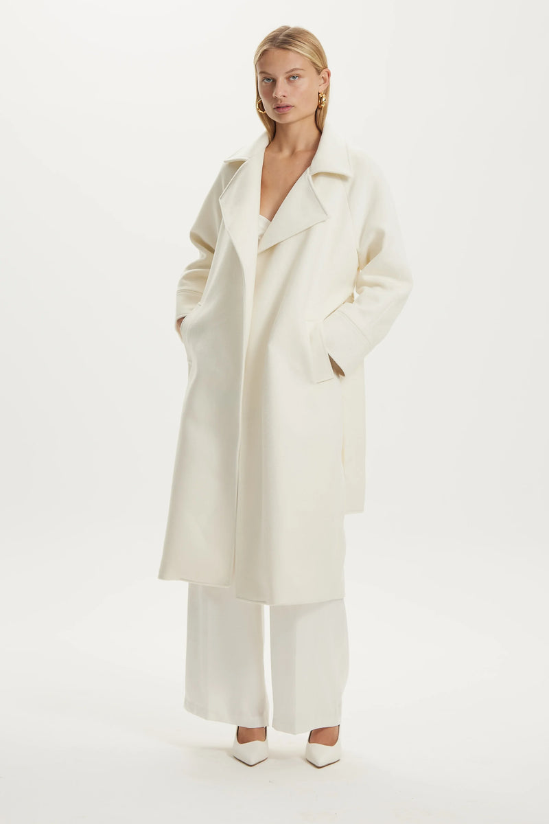 Uncover Woolen Trench Coat CREAM Third Form-Third Form-Frolic Girls