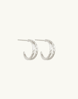 Temple Of The Sun Priam Split Hoops in SILVER