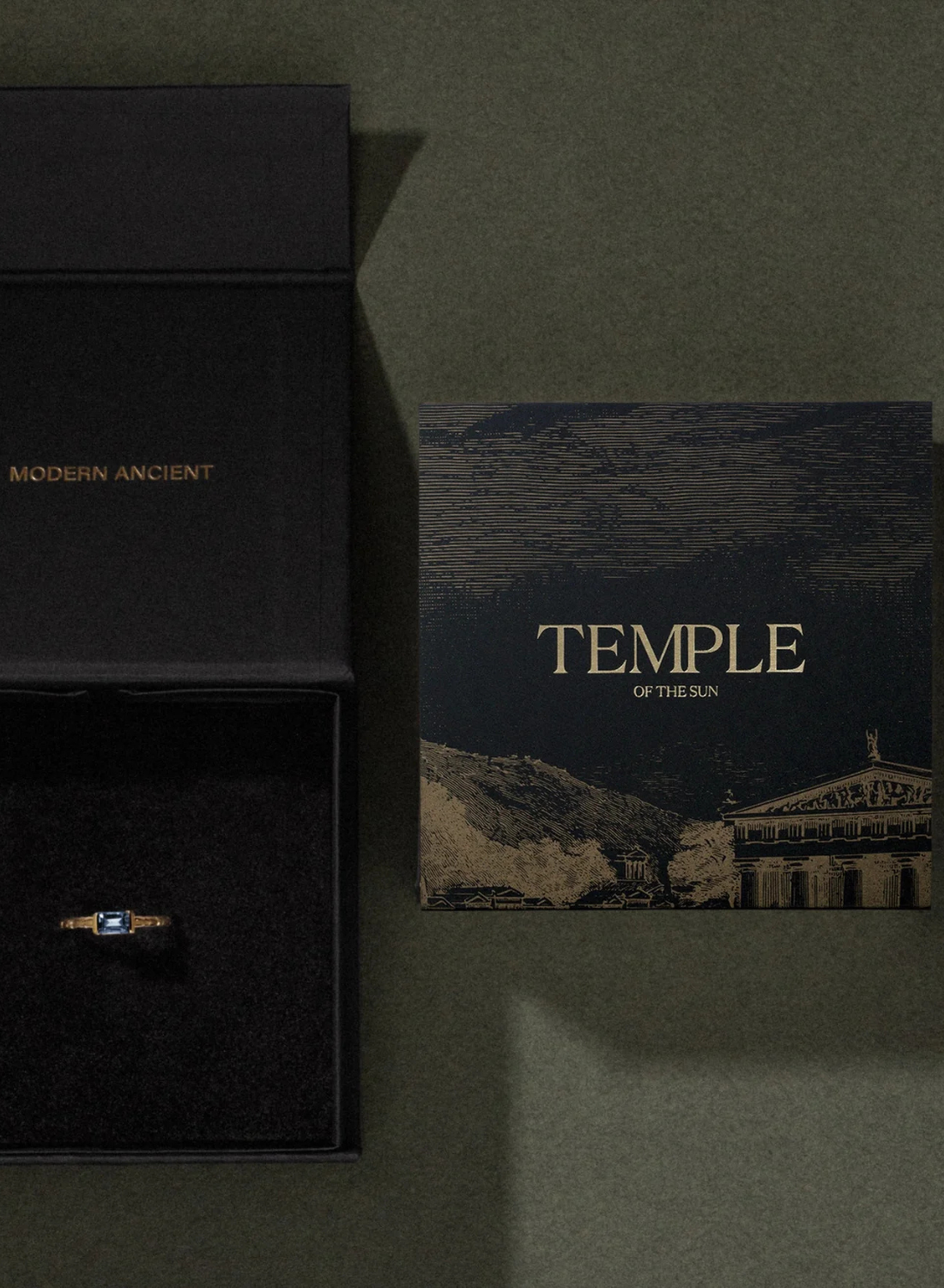 Temple Of The Sun Reign Oval Necklace in GOLD