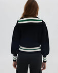 The It Knit Cardigan BLACK GREEN Toast Society-Toast Society-Frolic Girls