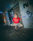 Sabbi The Vinyl Shop Tee in Red