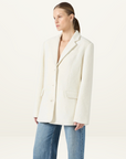 Third Form Boucle Blazer in CREAM