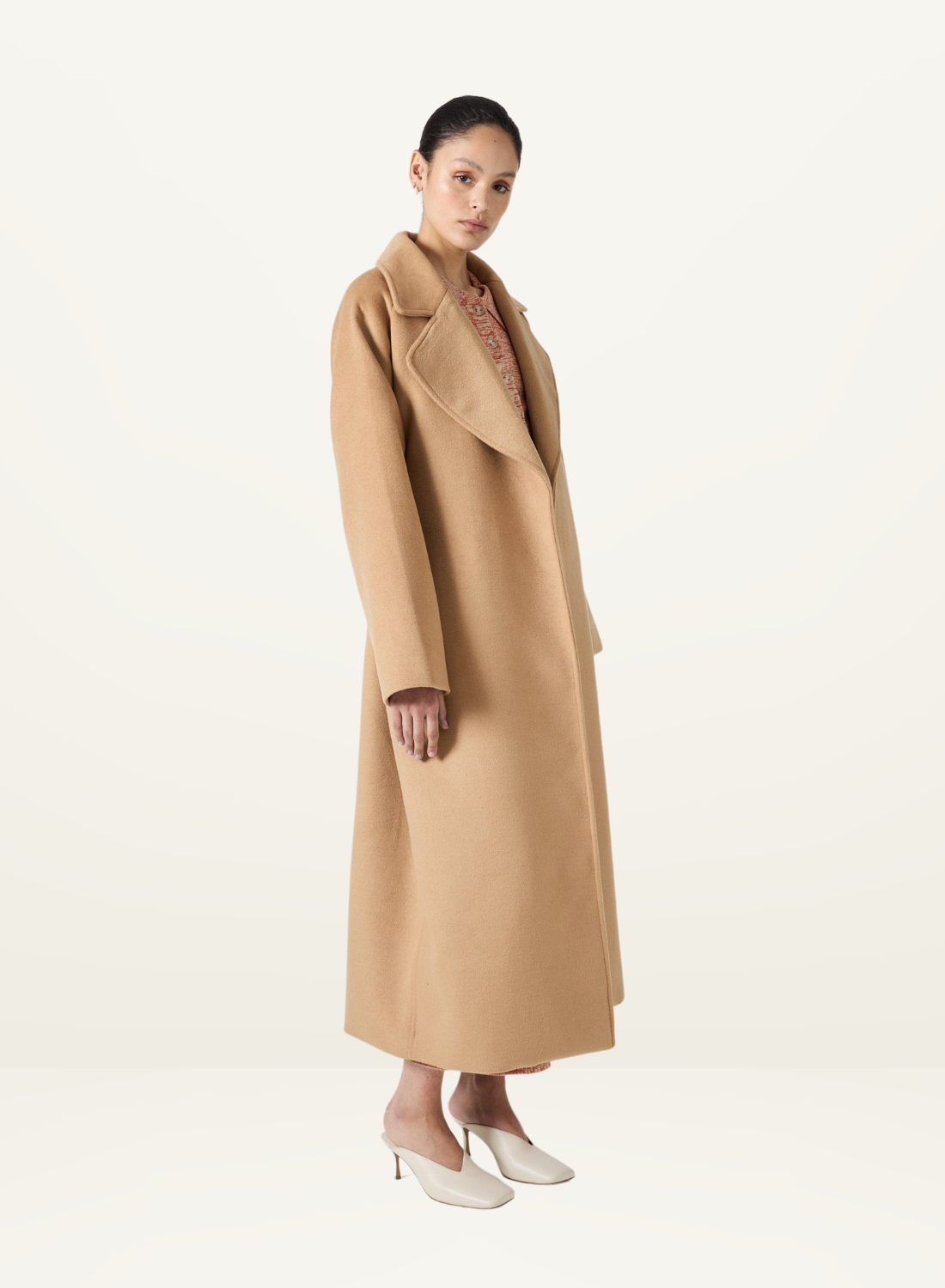 Third Form Classic Wool Coat in CAMEL