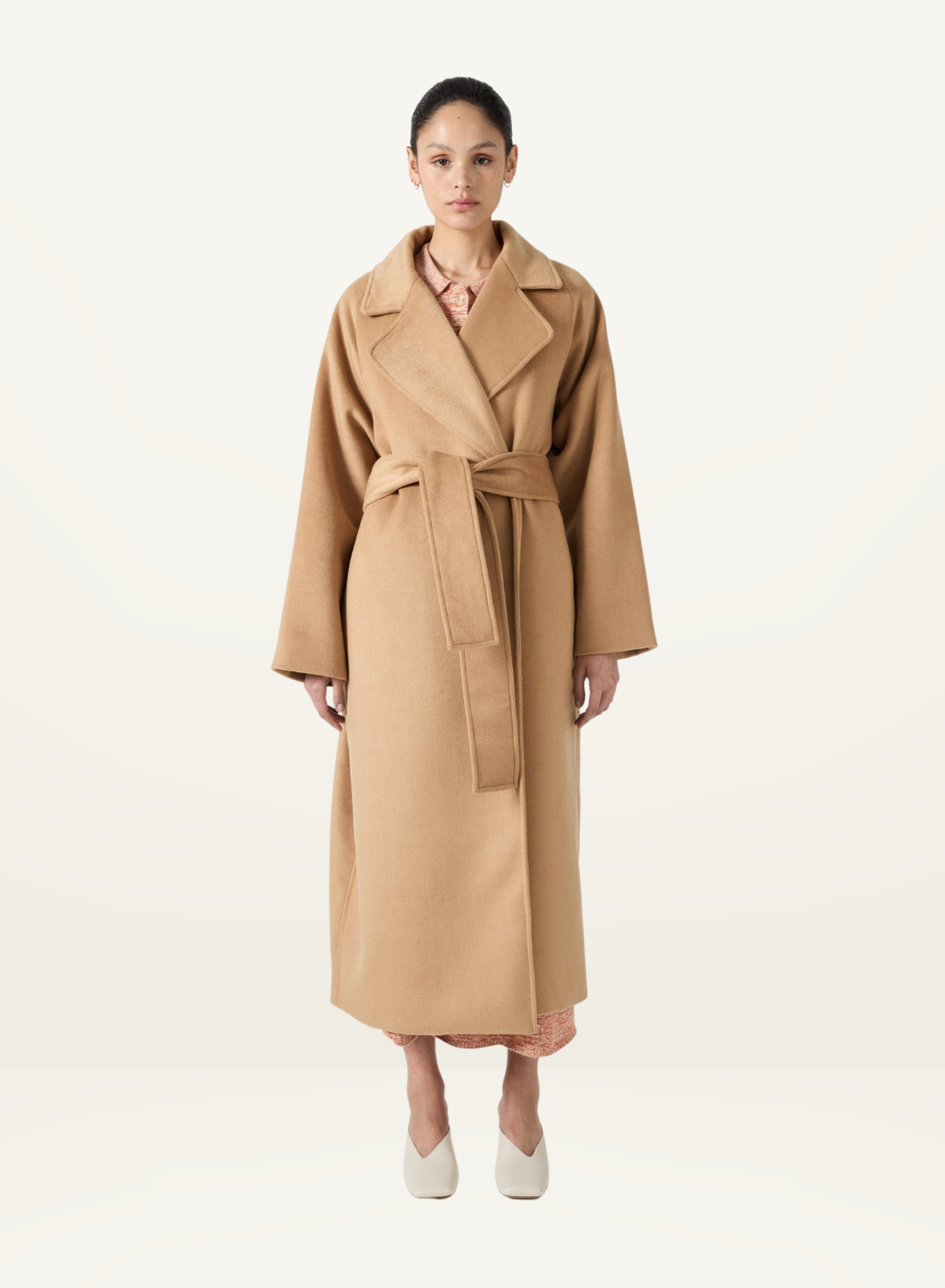 Third Form Classic Wool Coat in CAMEL