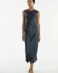 Crush Bias Tank Maxi Dress GUN METAL Third Form-Third Form-Frolic Girls