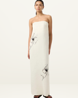 Third Form Dream State Strapless Dress in IVORY FLORAL