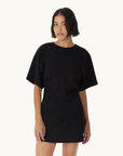 Third Form Momentum Tee Mini Dress in BLACK-Third Form-Frolic Girls