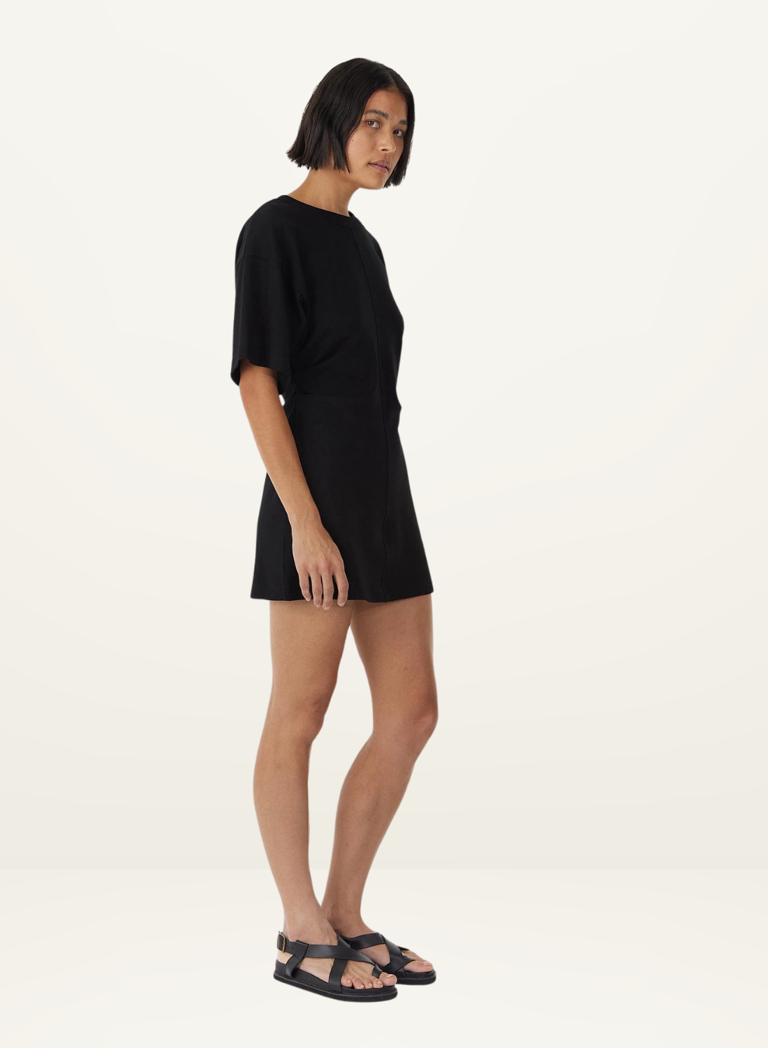 Third Form Momentum Tee Mini Dress in BLACK-Third Form-Frolic Girls