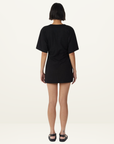 Third Form Momentum Tee Mini Dress in BLACK-Third Form-Frolic Girls