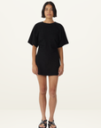 Third Form Momentum Tee Mini Dress in BLACK-Third Form-Frolic Girls