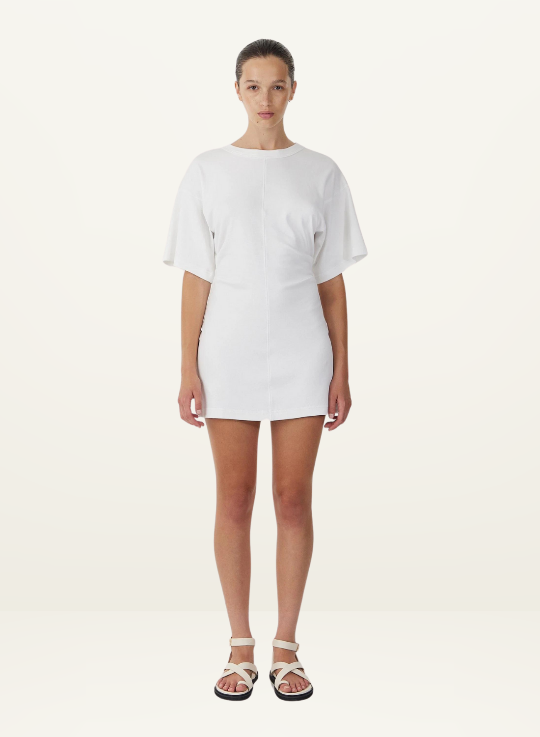 Third Form Momentum Tee Mini Dress in WHITE-Third Form-Frolic Girls