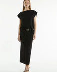 Paradigm Belted Maxi Dress BLACK Third Form-Third Form-Frolic Girls